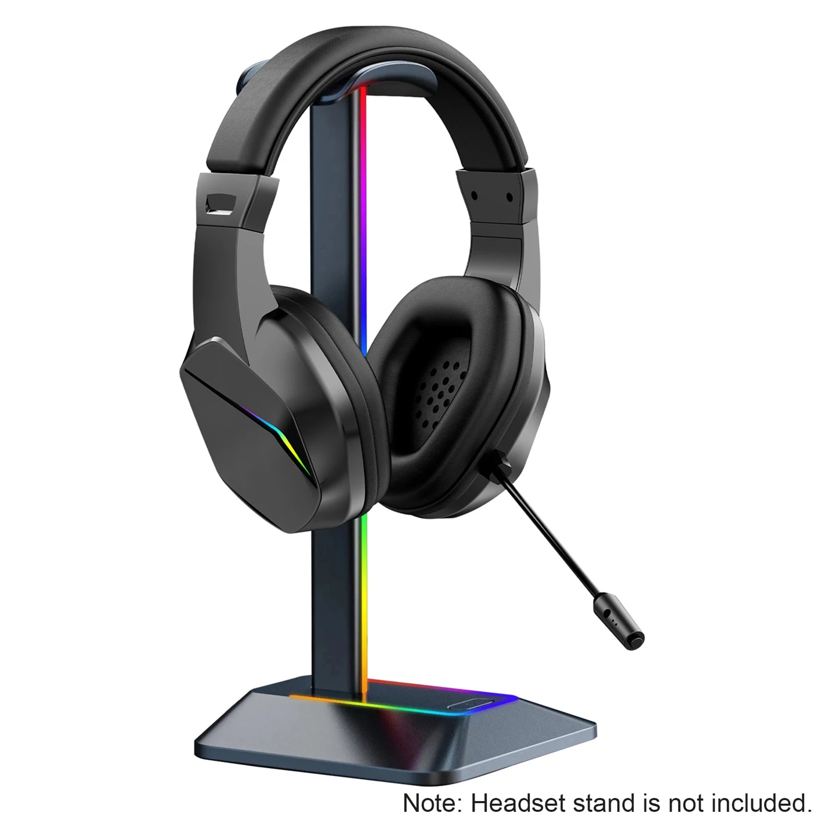 Wireless BT Gaming Headset with LED Lights, Low Latency Gaming Headphones, 40Mm Drivers, Over-Ear Gaming Earphones with Omnidire