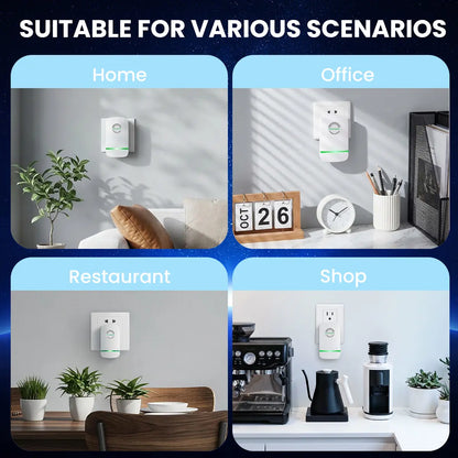 Plug-In Power Box with US Plug 2026 Updated Design Compatible with 90–250V Input Range