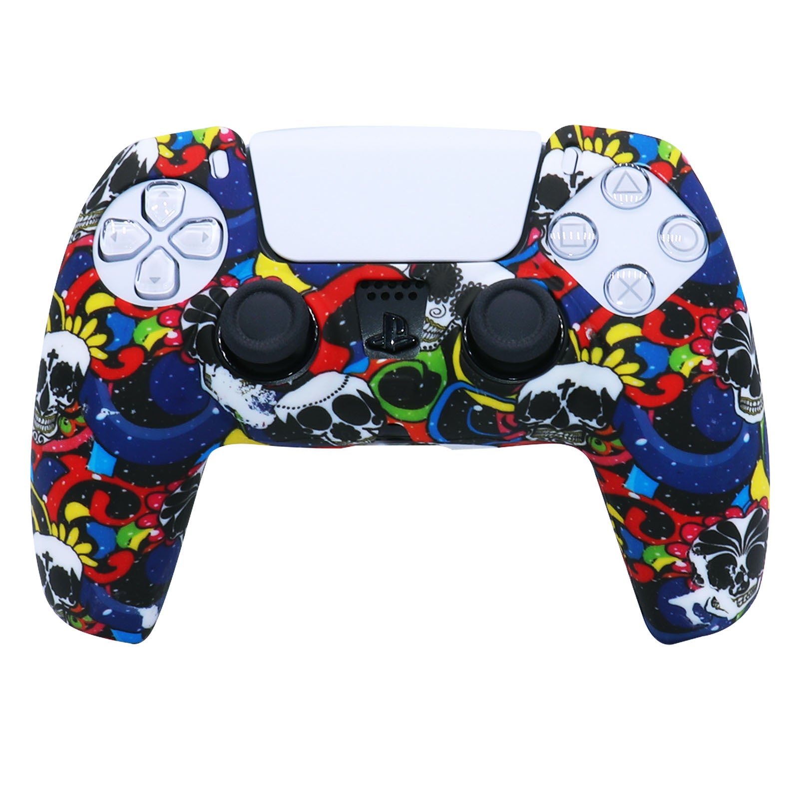 PS5 Protective Silicone Case Skin for Dualsense Wireless Controller Thumb Grips Gel Rubber Cover